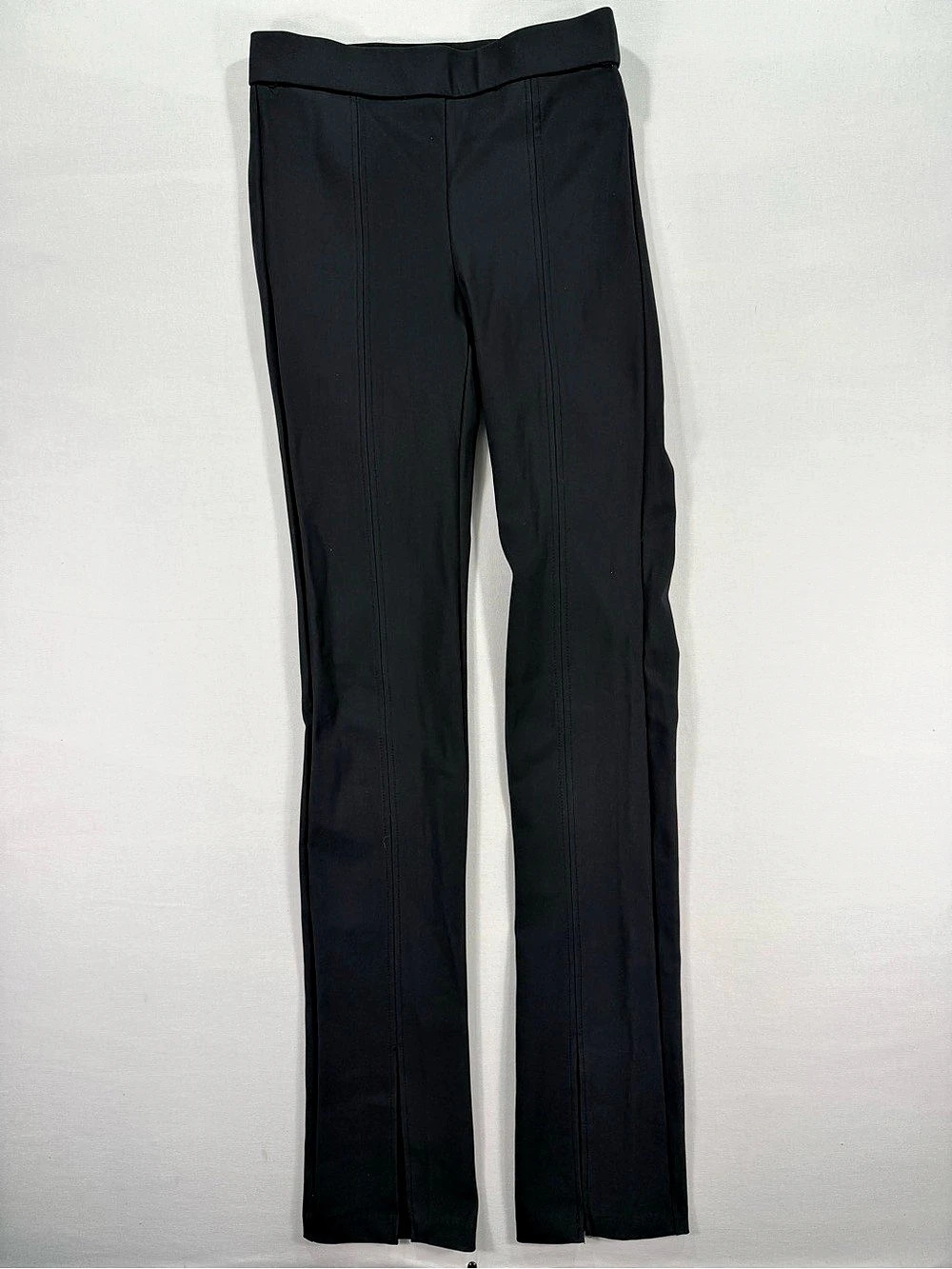 Zara Flared Seam Detail Leggings Black Small